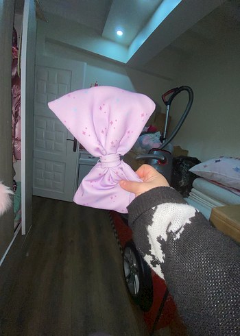 Çocuklar için Mor Baskılı Fırfırlı Elbise 5/7 yaş arasına çok - Görsel 4