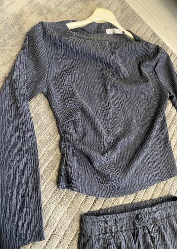 Gri Piliseli Kadın ikili takım - Görsel 6