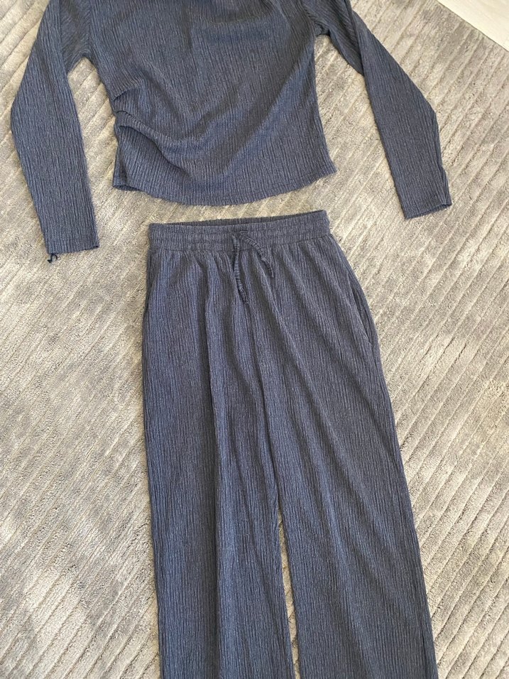 Gri Piliseli Kadın ikili takım - Görsel 3