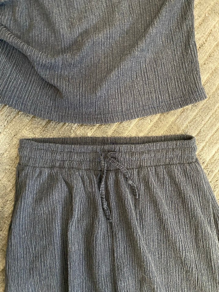 Gri Piliseli Kadın ikili takım - Görsel 5