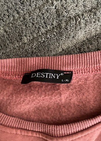 Pembe Siyah Renk Bloklu Kadın Sweatshirt - Görsel 3