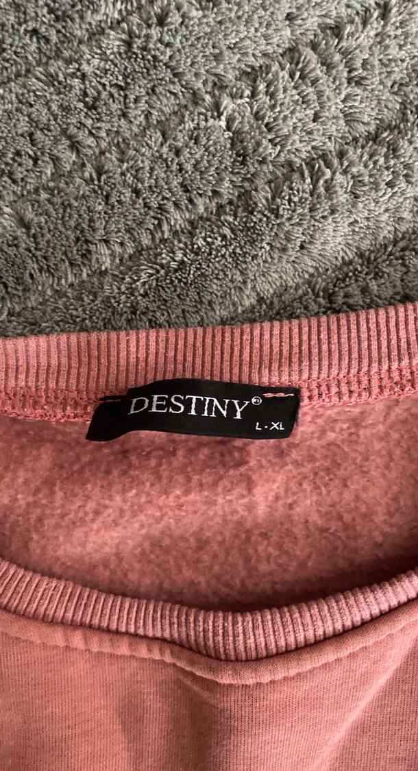 Pembe Siyah Renk Bloklu Kadın Sweatshirt - Görsel 3