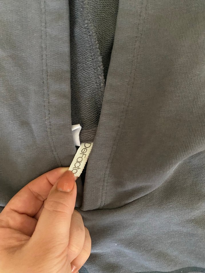 Gri Kapüşonlu Uzun Kollu Kız  Sweatshirt - Görsel 5