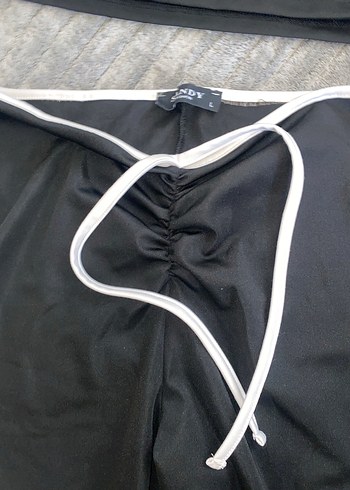 Kızlar için Siyah Halter Yaka İkili Takım - Görsel 5