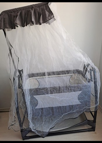 Gri Bebek Beşiği ve Sepeti - Görsel 2