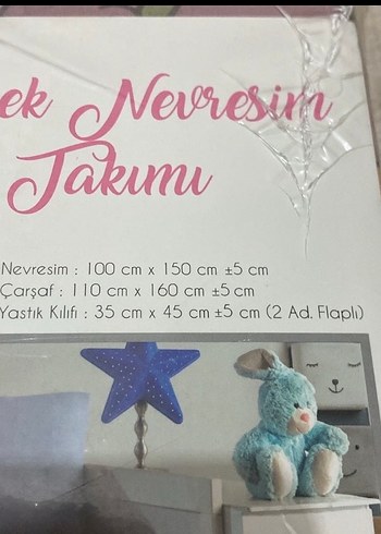 Bebek Nevresim Takımı Pamuklu Camel Renkli - Görsel 4