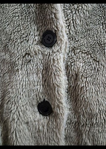 Kahverengi Kapüşonlu Kadın Suni Kürk Mont - Görsel 4