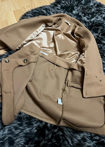 Taba Süet Kadın crop Ceket etek takım - Görsel 6