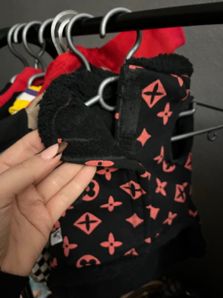 Kırmızı Desenli lv Köpek Kıyafeti - Görsel 4