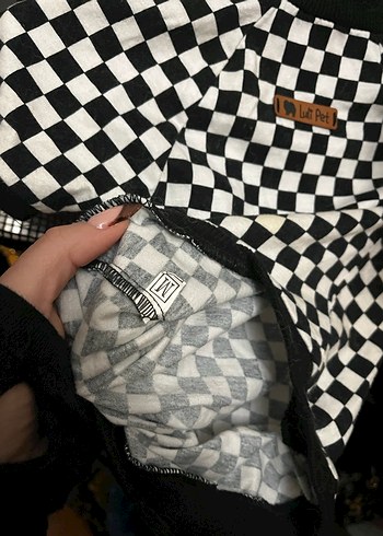 Kareli Siyah Köpek Kıyafeti - Görsel 3