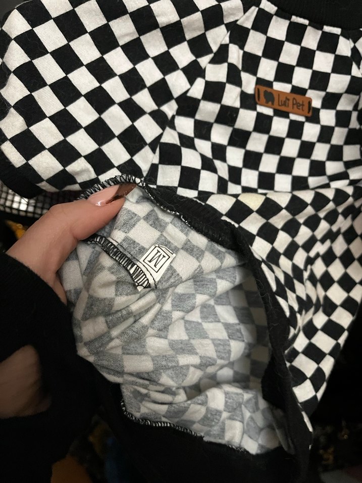 Kareli Siyah Köpek Kıyafeti - Görsel 3