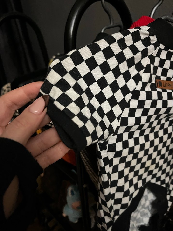 Kareli Siyah Köpek Kıyafeti - Görsel 4