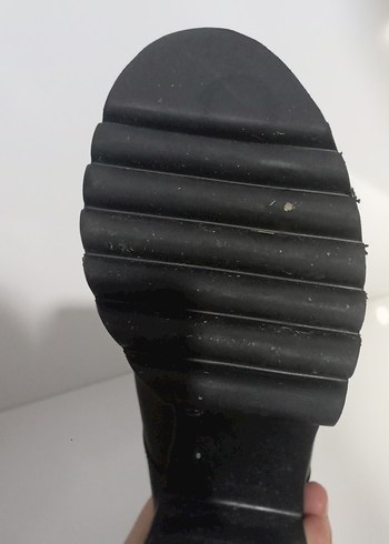 Siyah Kadın Deri Dolgu Topuklu Goth Bot - Görsel 4