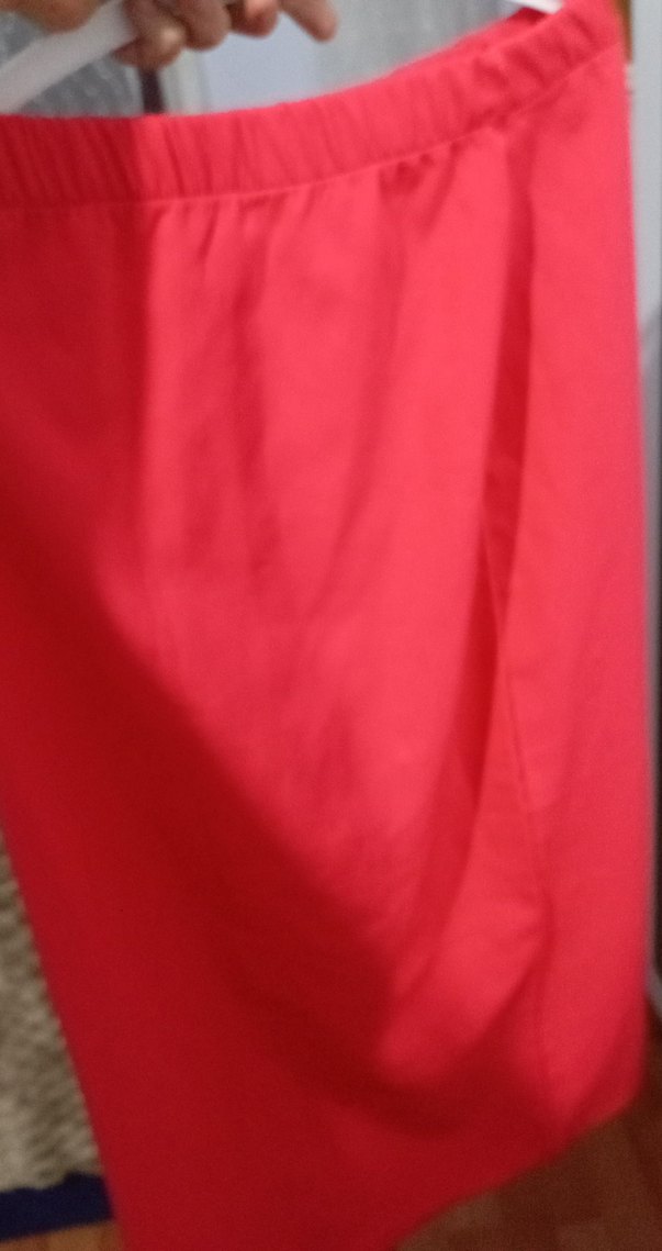 Kırmızı Drapeli Midi Hamile Eteği - Görsel 2