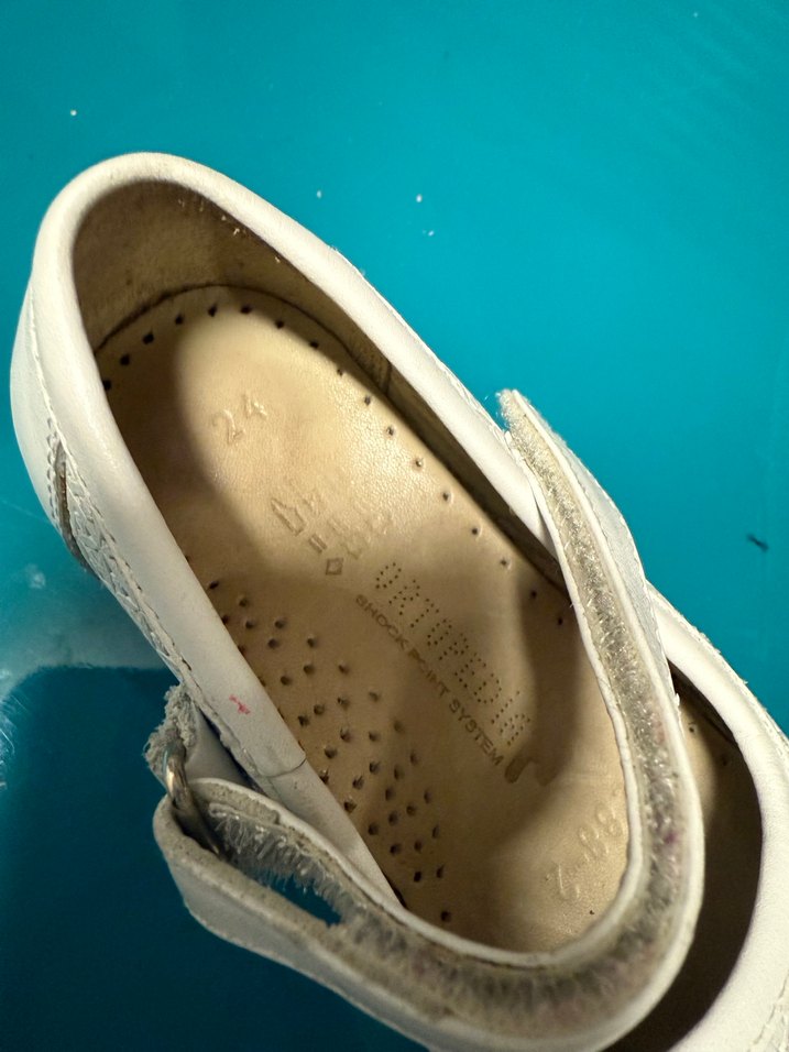 Beyaz Kız Çocuk Nakışlı Babet Ayakkabı - Görsel 5