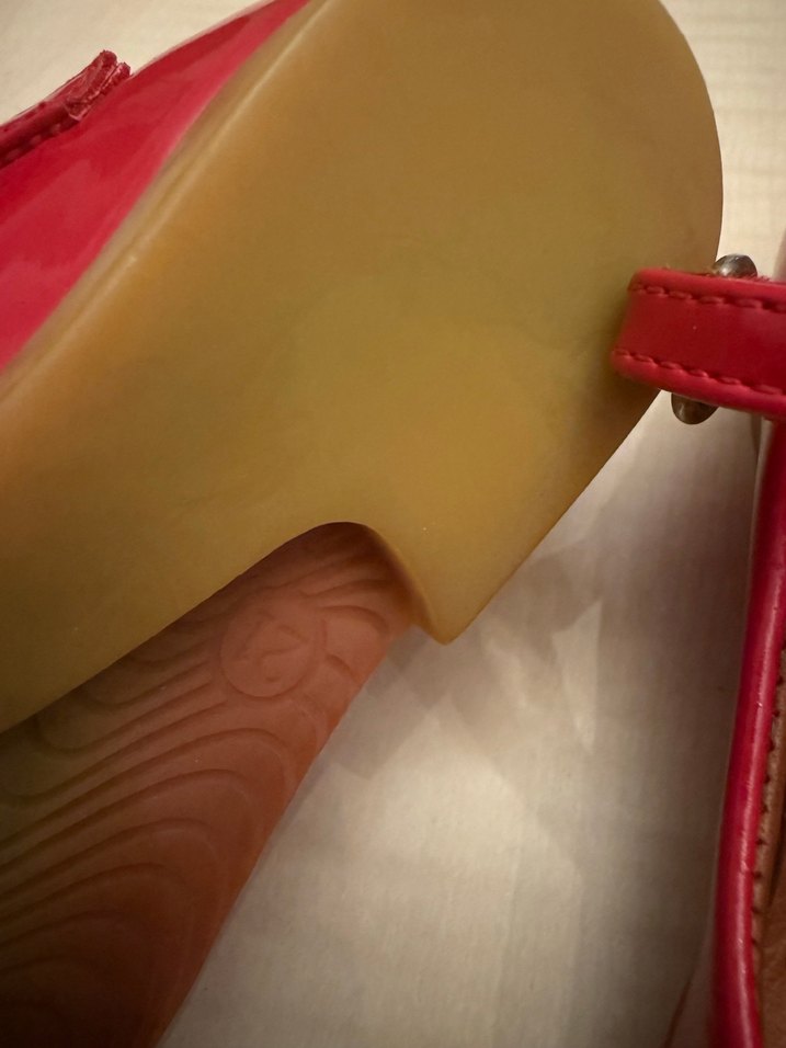 Kız Çocuk Kırmızı Tokalı Babet Ayakkabı - Görsel 4