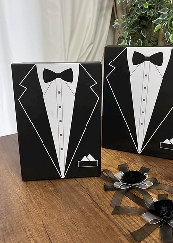 Klasik Siyah Damatlık Desenli Set - Görsel 3