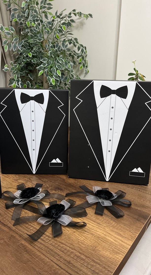 Klasik Siyah Damatlık Desenli Set - Görsel 2