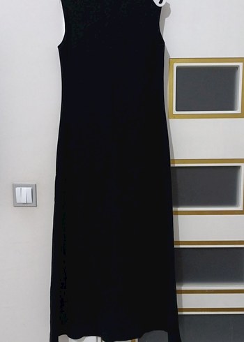 Çiçek İşlemeli Uzun Kadın Elbise - Görsel 3