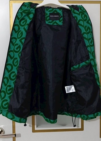 Yeşil Baskılı Fermuarlı Erkek Yağmurluk - Görsel 4