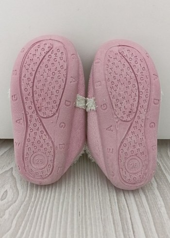 Kız Çocuk Pembe Nakışlı Sıcak Terlik - Görsel 3
