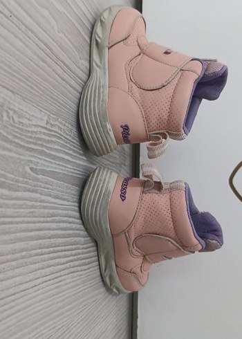 Kız Çocuk Pembe Yılan Desenli Cırt Cırtlı bot Spor Ayakkabı - Görsel 3