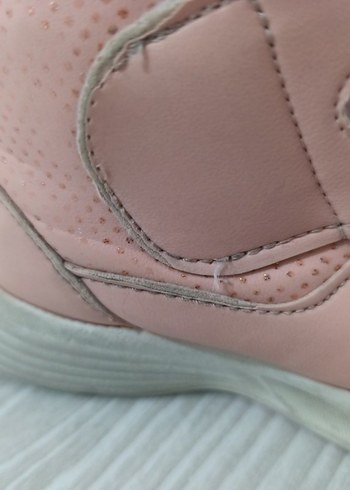 Kız Çocuk Pembe Yılan Desenli Cırt Cırtlı bot Spor Ayakkabı - Görsel 4