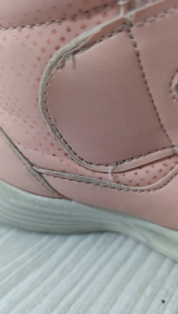 Kız Çocuk Pembe Yılan Desenli Cırt Cırtlı bot Spor Ayakkabı - Görsel 4