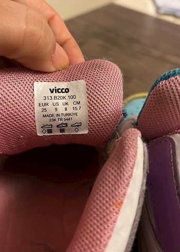 Vicco ışıklı kız çocuk  Cırt Cırtlı Spor Ayakkabı bot - Görsel 5