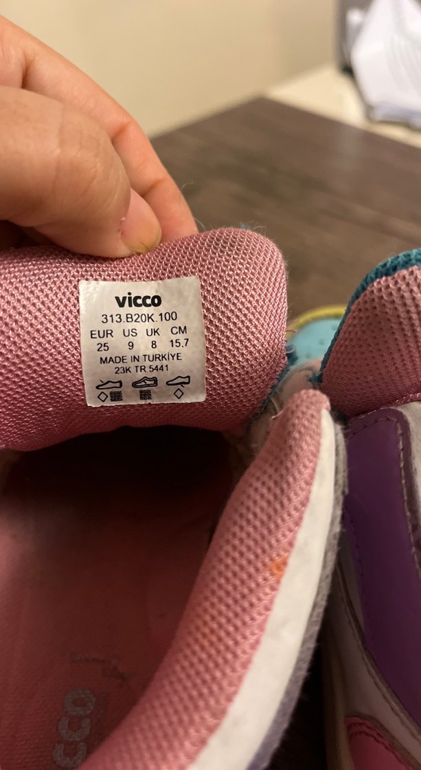 Vicco ışıklı kız çocuk  Cırt Cırtlı Spor Ayakkabı bot - Görsel 5