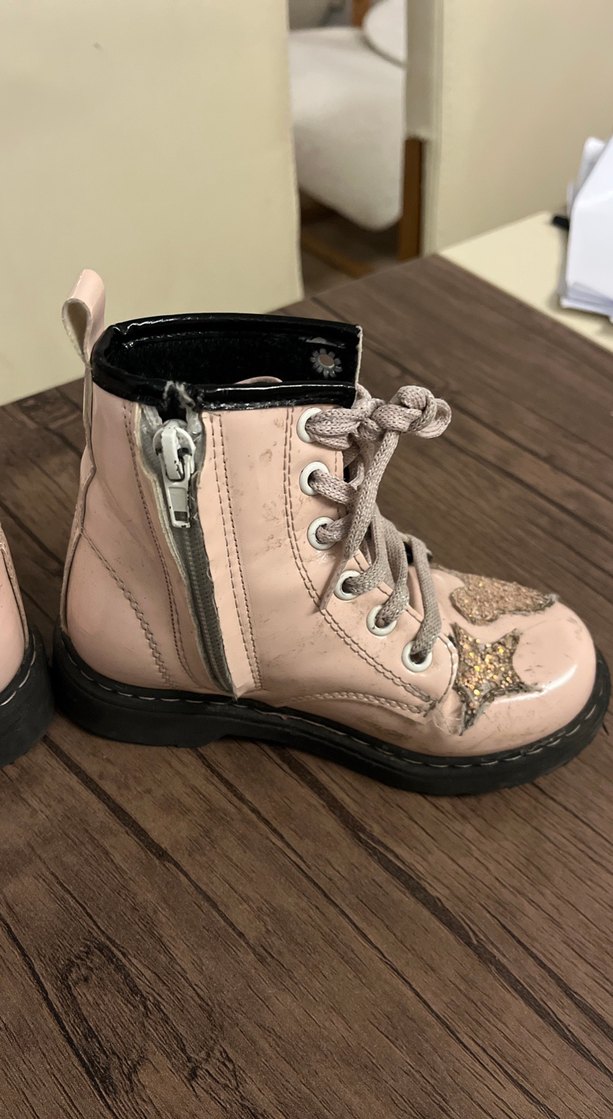 Pembe Parlak Kız Çocuk Botu - Görsel 2