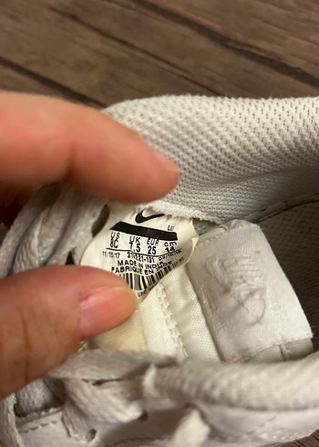 Orijinal Nike Beyaz Çocuk Bağcıklı Spor Ayakkabı - Görsel 4