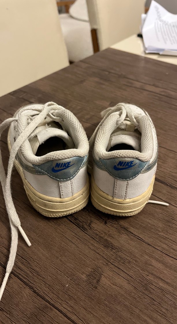 Orijinal Nike Beyaz Çocuk Bağcıklı Spor Ayakkabı - Görsel 2