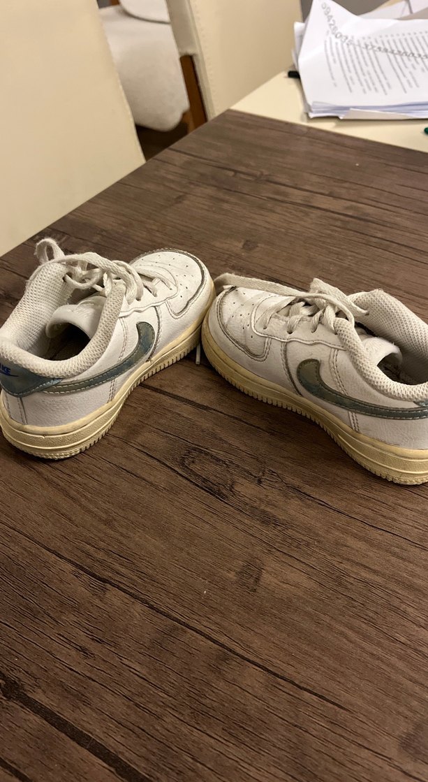 Orijinal Nike Beyaz Çocuk Bağcıklı Spor Ayakkabı - Görsel 3