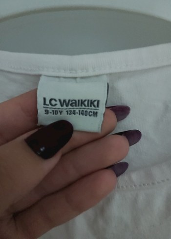 Kız Çocuk Beyaz Kısa Kollu Tişört - Görsel 2