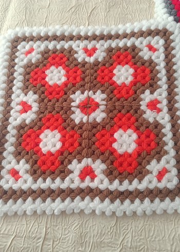 Altı yapraklı örgü çiçek motifli lif - Görsel 7