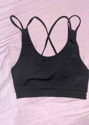 Siyah İnce Askılı Spor Büstiyer takım - Görsel 5