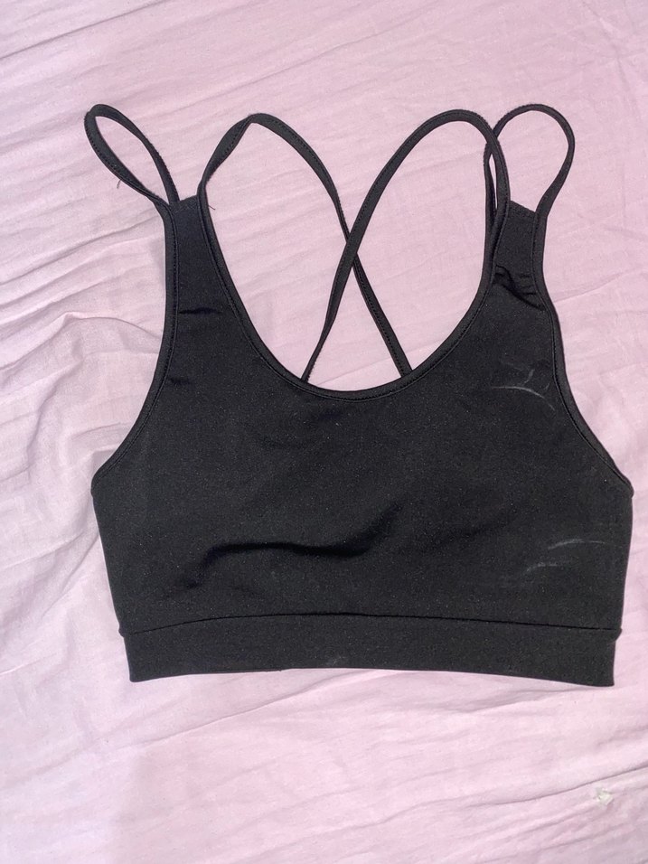 Siyah İnce Askılı Spor Büstiyer takım - Görsel 5