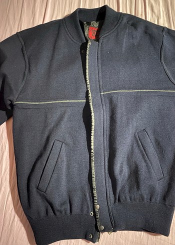 Erkeki Gri Fermuarlı Ceket - Görsel 9