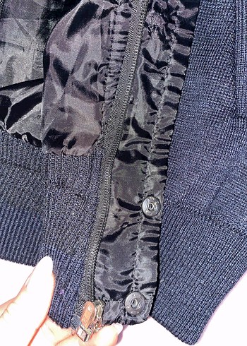 Erkeki Gri Fermuarlı Ceket - Görsel 4