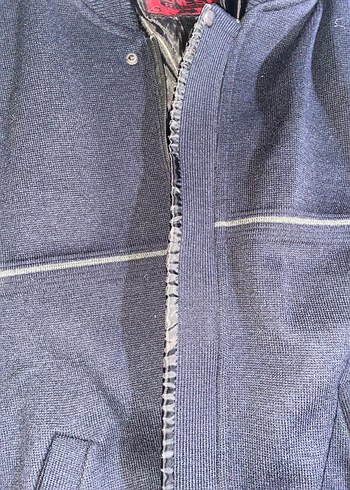 Erkeki Gri Fermuarlı Ceket - Görsel 7