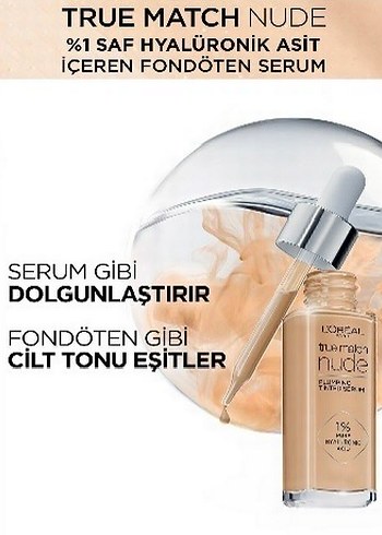 L'Oréal True Match Nude Fondöten Serumu 30ml - Görsel 2