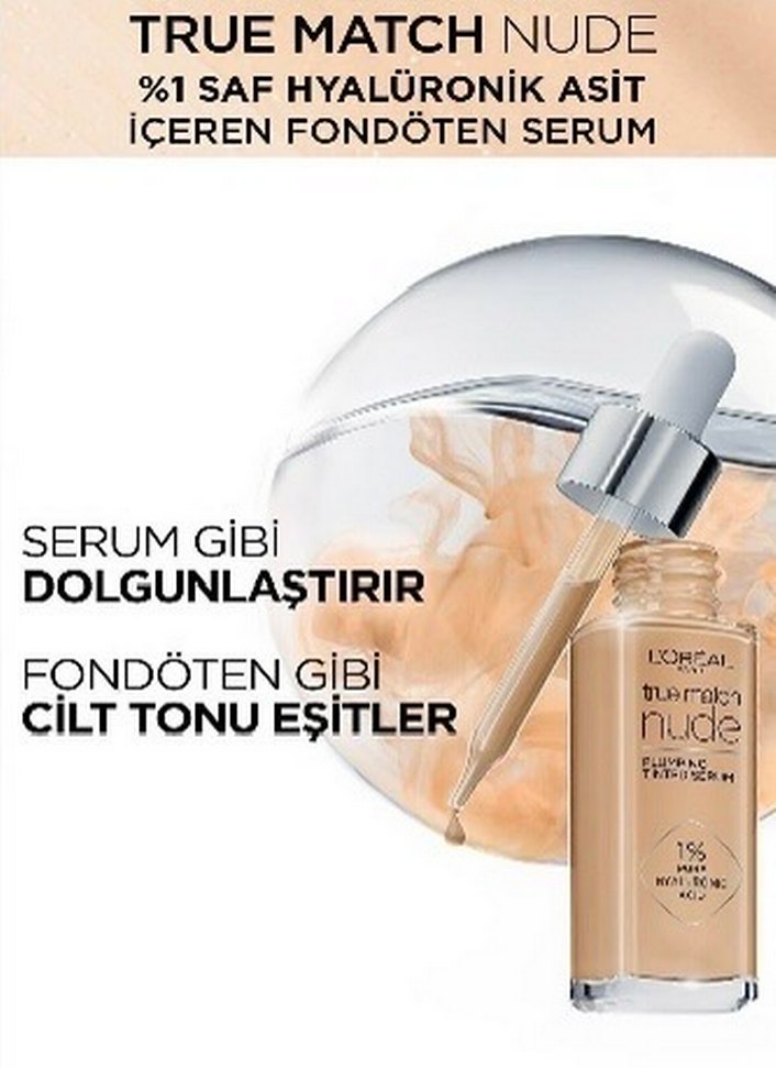 L'Oréal True Match Nude Fondöten Serumu 30ml - Görsel 2