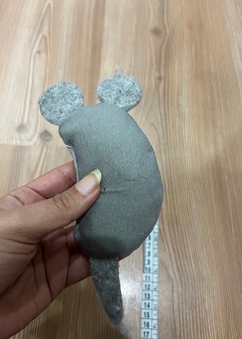 Gri Peluş Fare Kedi Oyuncağı - Görsel 3