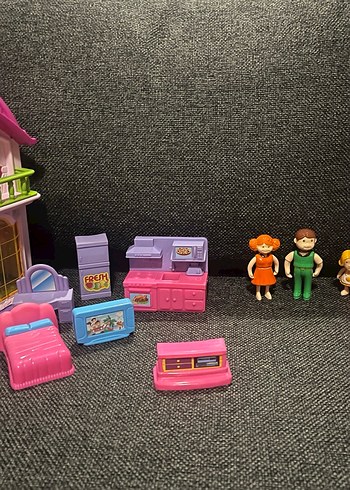 Renkli Pembe Oyuncak Ev - Görsel 3