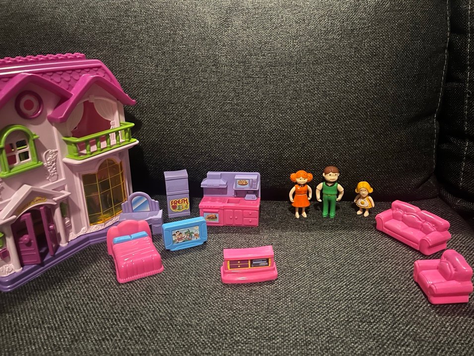 Renkli Pembe Oyuncak Ev - Görsel 3