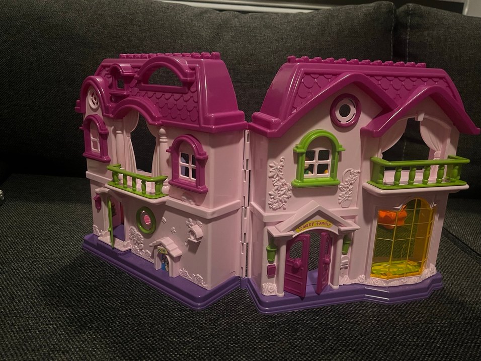 Renkli Pembe Oyuncak Ev - Görsel 2