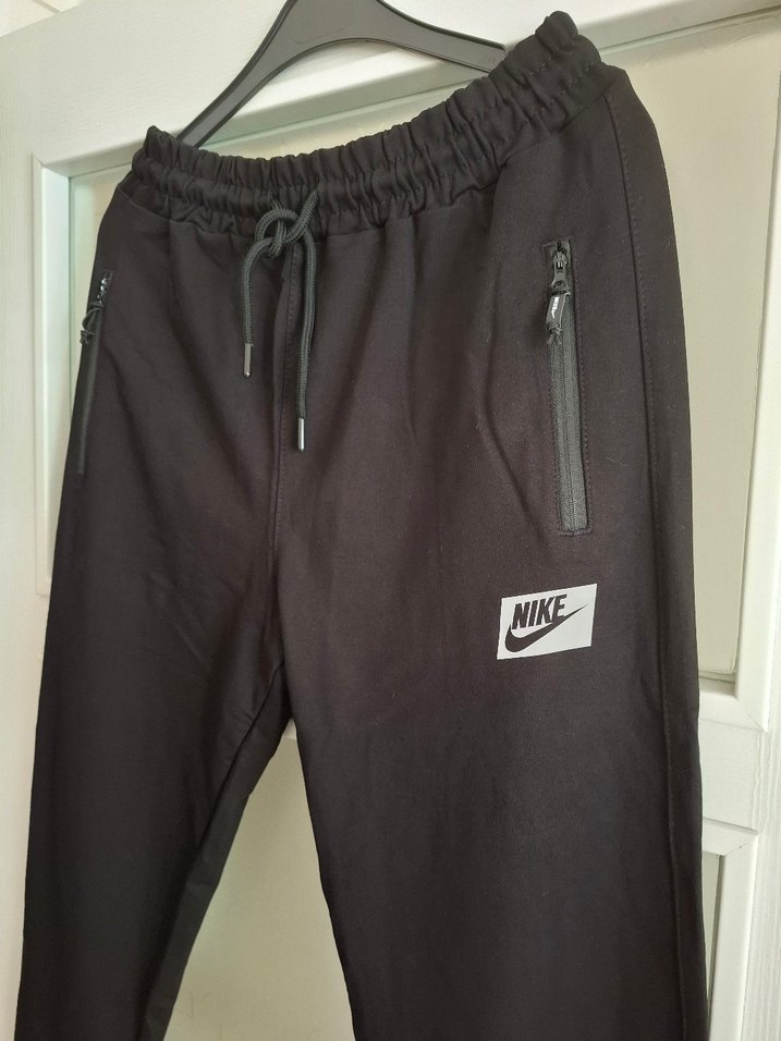 Nike Siyah Fermuarlı Dri Fit Erkek Eşofman - Görsel 3