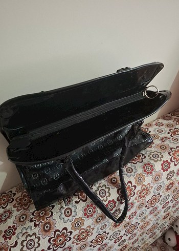 Siyah Deri Kadın Çanta - Görsel 3