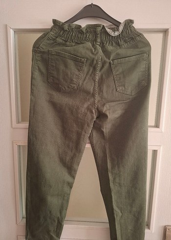 Kadın Haki Lastikli Pantolon - Görsel 2